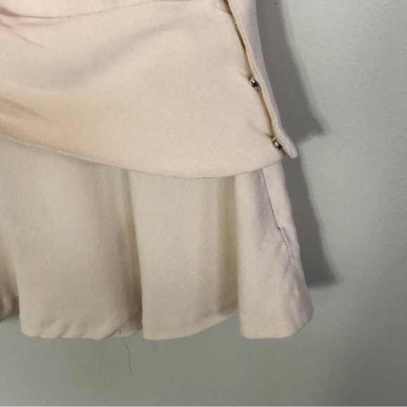 ATLEIN Draped Peplum Blouse Asymmetric Cream FLAWS 36/US6 - Picture 5 of 15